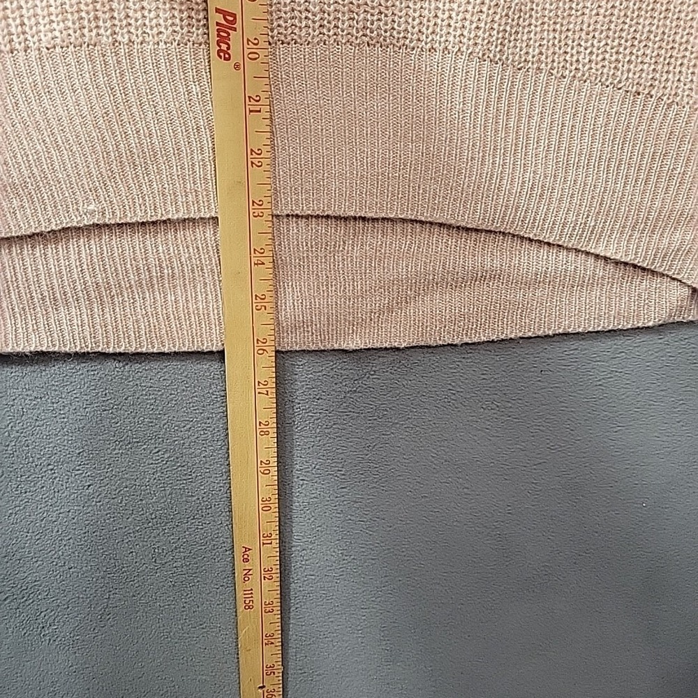 CABLE & GAUGE PINK Sweater Womens 1x Cold Shoulder Knit - Picture 6 of 12